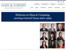 Tablet Screenshot of glasscpa.com
